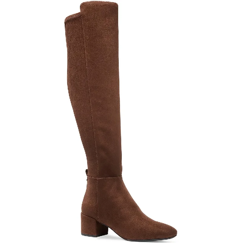 Boots for slushy mountain paths -MICHAEL Michael Kors Womens Braden Mid Boot Faux Suede Over-The-Knee Boots