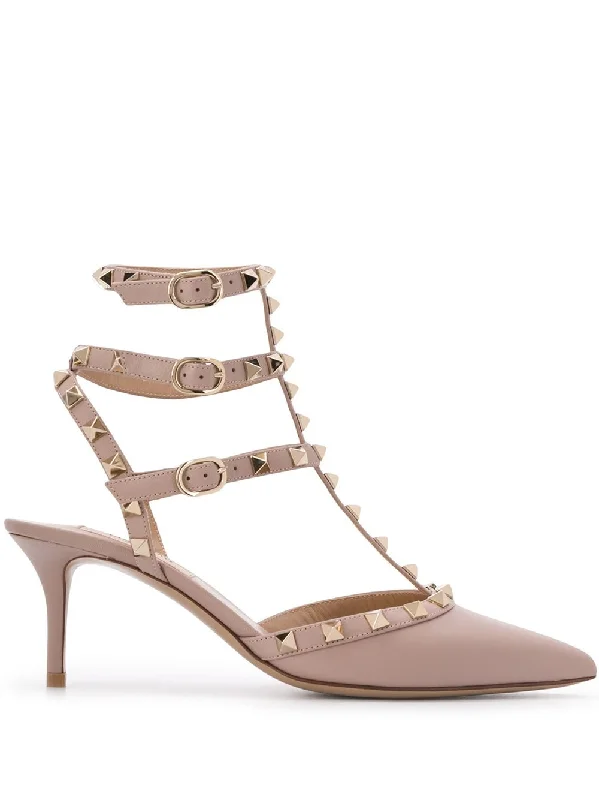 Cushioned high heels for soft nights-Valentino Garavani Women's With Heel Powder