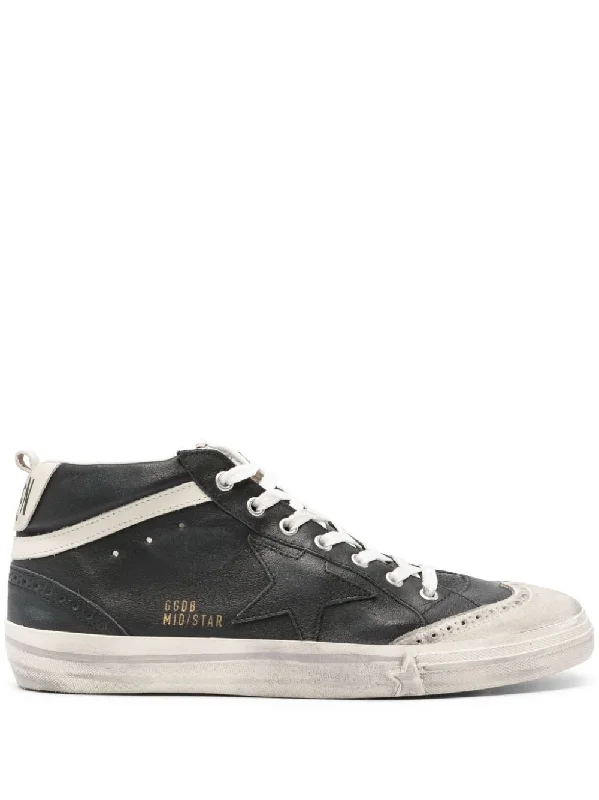 Shoes for brief dashes -GOLDEN GOOSE Mid Star Sneakers for Men - Fall/Winter 2024