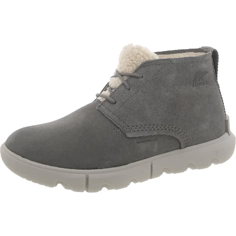 Boots with plush heel linings -Sorel Womens Leather Ankle Chukka Boots