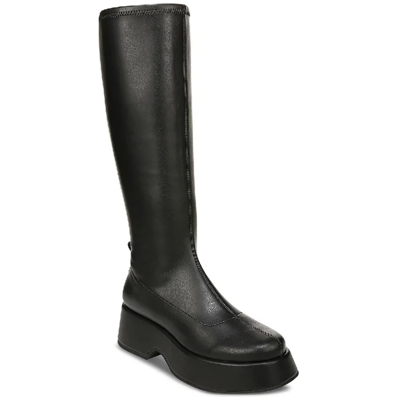 Boots with bold heel trims -Circus by Sam Edelman Womens Kimberly Patent Platform Knee-High Boots