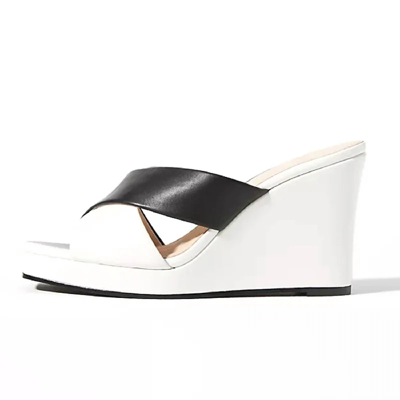 Best high heels for casual evenings-Wesley Heels In Black/white