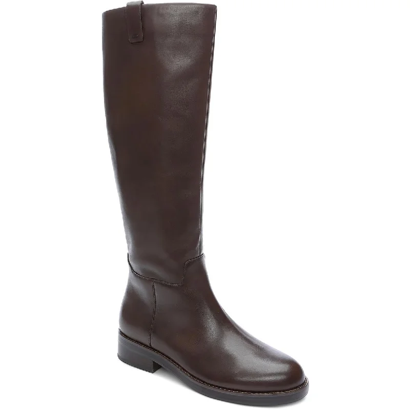 Boots with cushy sole linings -Sanctuary Womens RIGHTON Leather Dressy Mid-Calf Boots