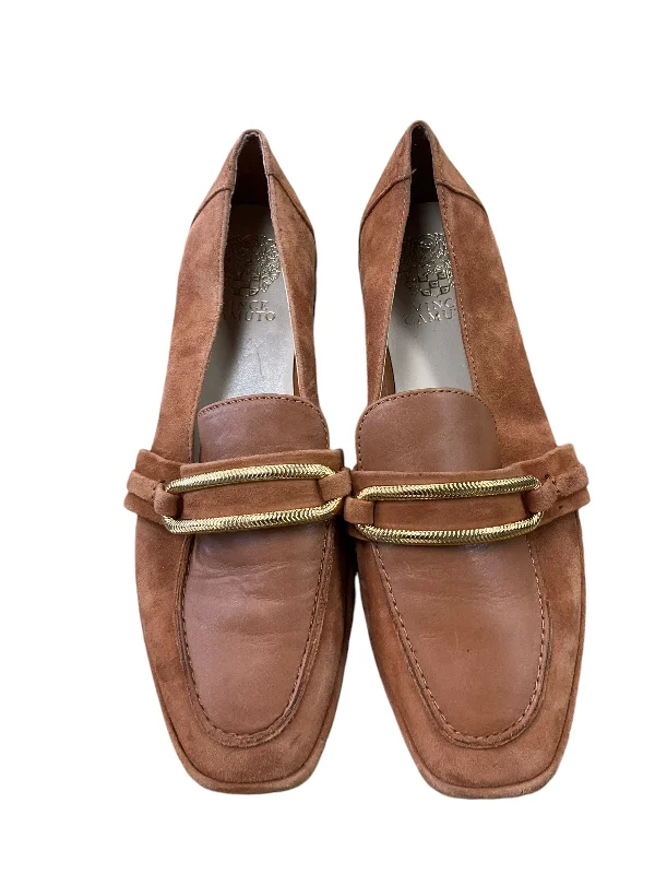 Flats with cushy sole linings -Shoes Flats By Vince Camuto In Brown, Size: 7.5