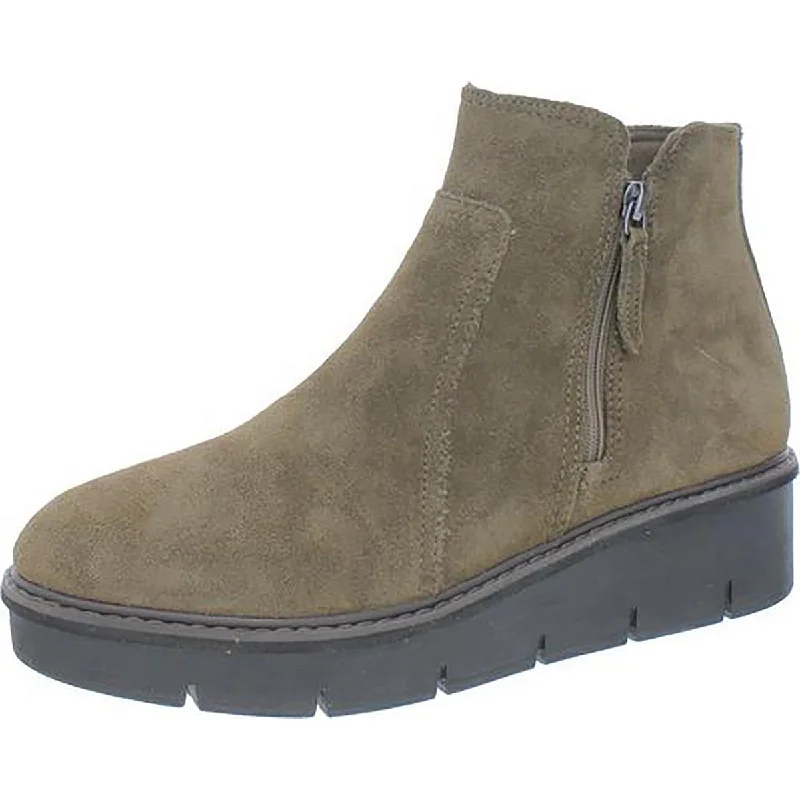 Boots for men with ankle relief -Clarks Womens Airabelle Suede Zipper Chelsea Boots