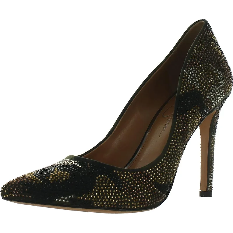 Stylish high heels for urban strolls-Jessica Simpson Womens Cassani7 Pointed Toe Embellished Pumps