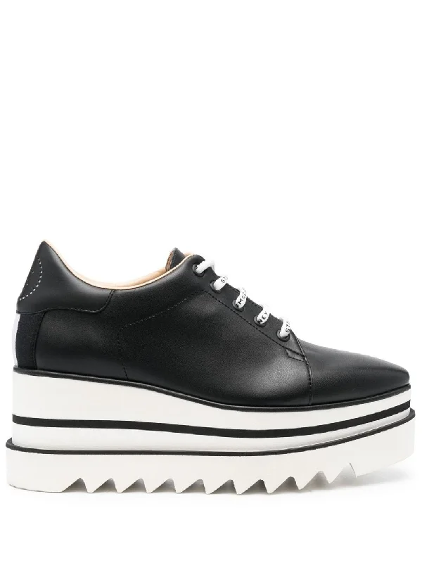 Shoes for mindful tracks -STELLA MCCARTNEY Eco-Friendly Platform Sneaker - Low-Top Style