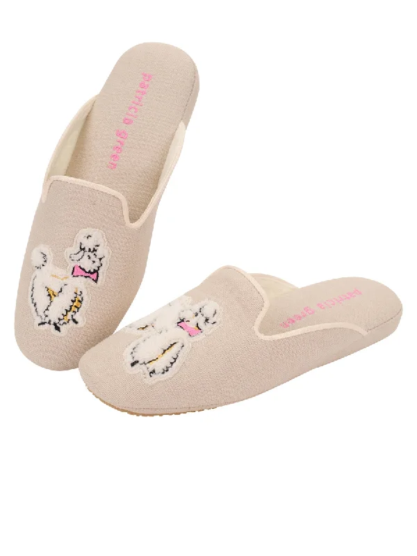 Slippers with wispy tops -Poodle Slipper