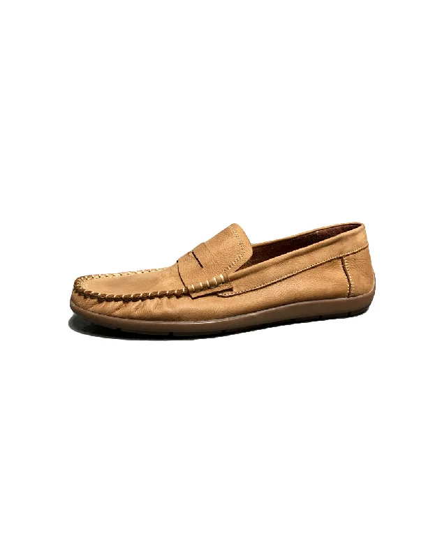 Cushioned loafers for soft evenings-Soft Leather Daily Comfy Loafers for Men