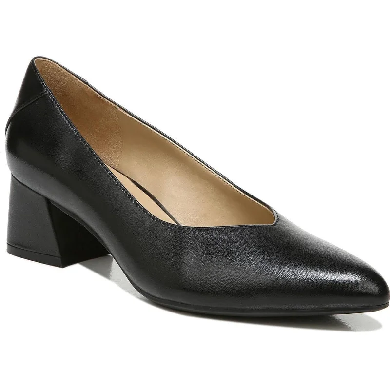 Comfortable high heels for relaxed evenings-Naturalizer Womens Malynn Leather Pointed Toe Pumps