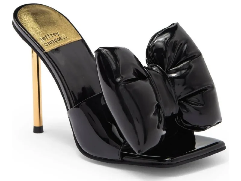 Best high heels for summer nights-Jeffrey Campbell: Bow-Down in Black Patent