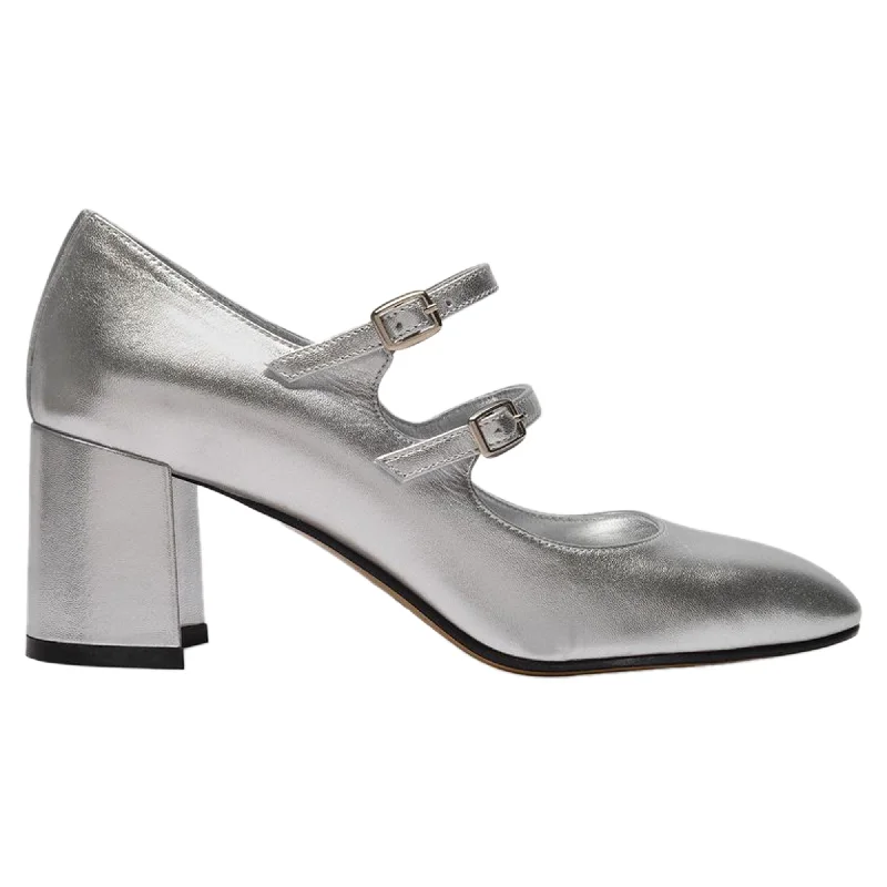 Durable high heels for busy nights-Alice Pumps - Carel - Leather - Silver