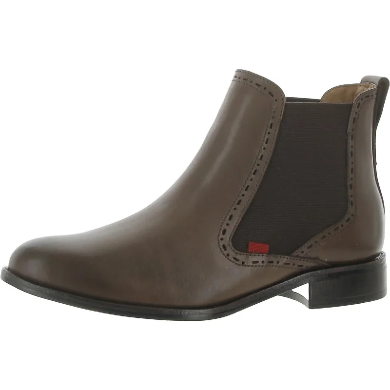 Boots with wispy sole fabrics -Marc Joseph Womens Sanda St Leather Slip-On Chelsea Boots