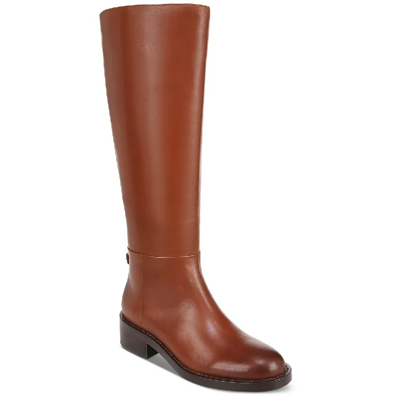 Boots for women with knee ease -Sam Edelman Womens Mable EM Leather Round Toe Knee-High Boots