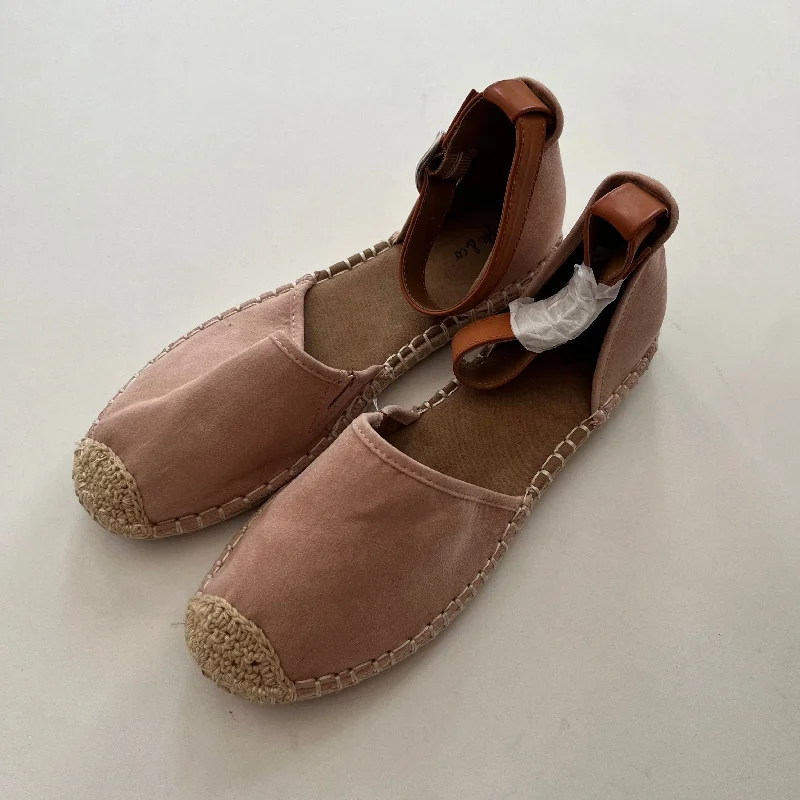 Flats with stretchy side bands -Shoes Flats Espadrille By Style And Company In Rose, Size: 8.5