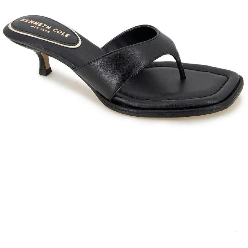 sandals for everyday style and comfort-Kenneth Cole New York Womens Geneva Leather Dressy Slide Sandals