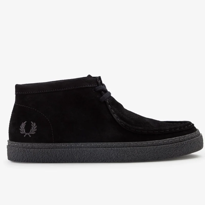 Dawson Mid Suede Shoes (Black)