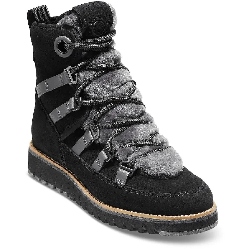 Boots for women with foot swelling -Cole Haan Womens ZG LUXE WR HIKER LEATHER COMFORT Hiking Boots