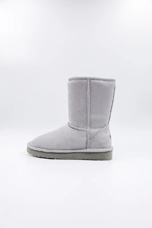 Boots with comfy sole padding -PAWJ Short Boot | Grey