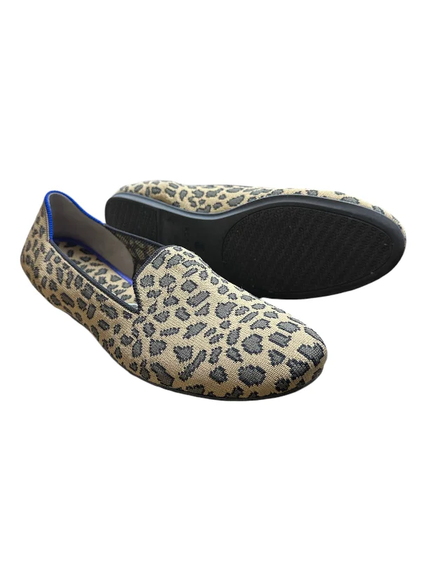 Flats for women with heel soreness -Shoes Flats By Rothys In Animal Print, Size: 9.5