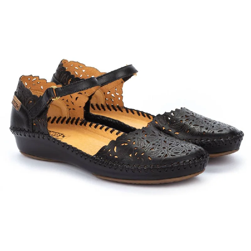 Pikolinos P. Vallarta 655-0906 Black Leather Mary Jane (Women's)