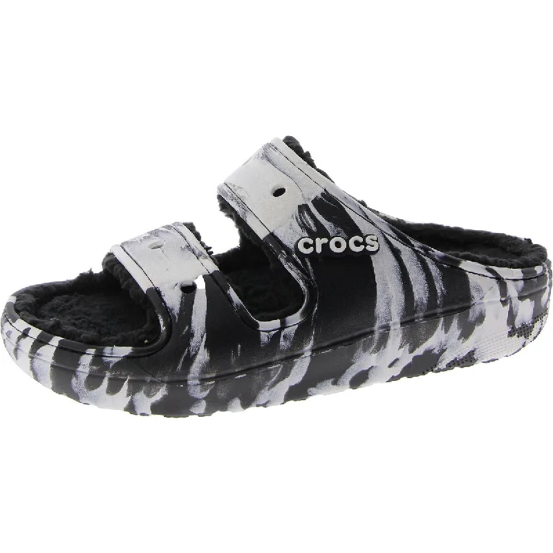 Shoes with leak-proof mesh -Crocs Mens Classic Cozzzy Slip On Comfort Casual And Fashion Sneakers