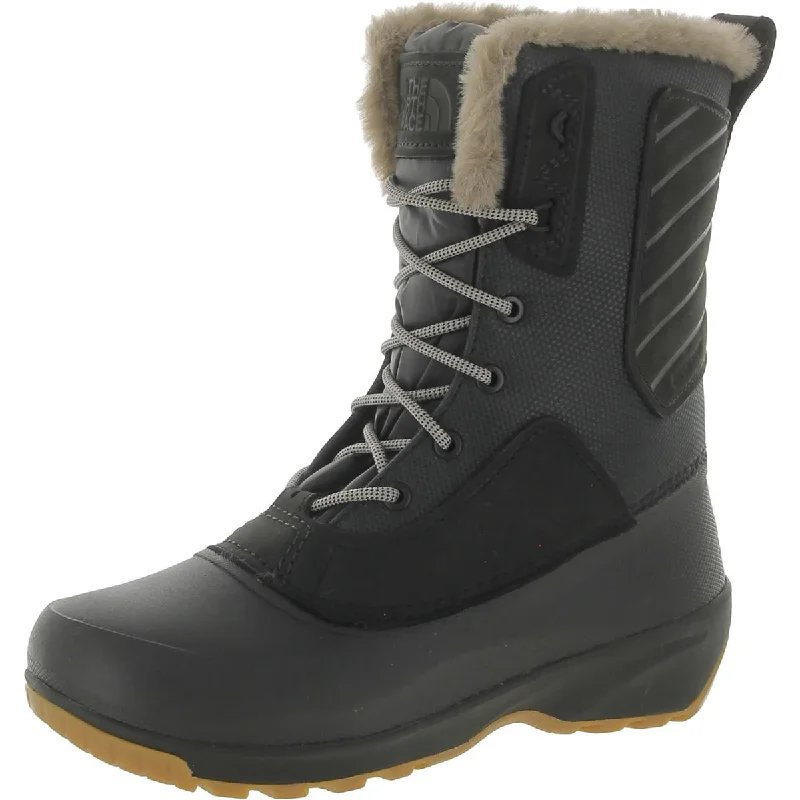 Boots with dense heel linings -The North Face Womens Shellista IV Leather Cold Weather Hiking Boots