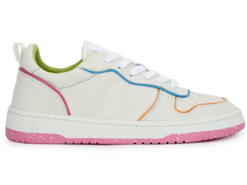 Shoes for low runs -Vintage Havana: Gadol in White, Pink, Blue & Yellow