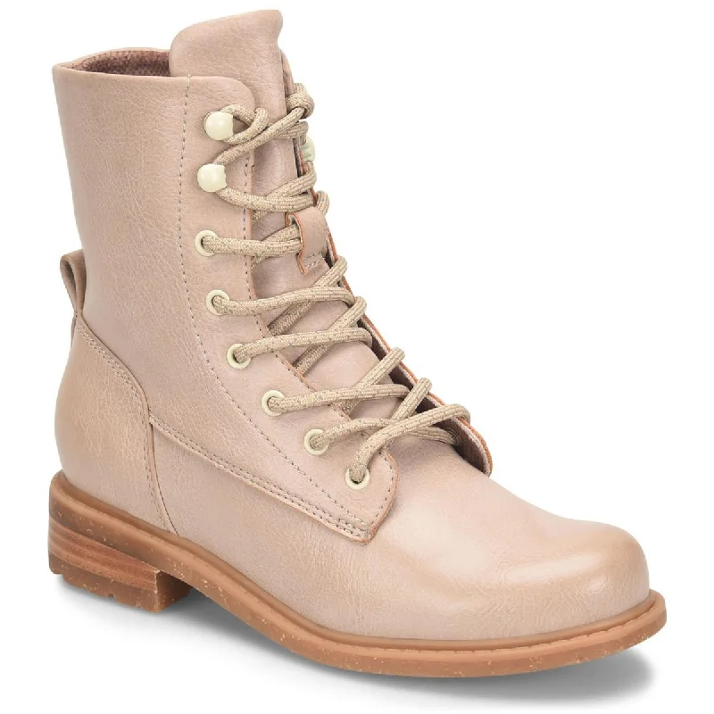 Boots with soft sole linings -B.O.C. Born Concepts Womens Carter Faux Leather Lace-Up Combat & Lace-Up Boots