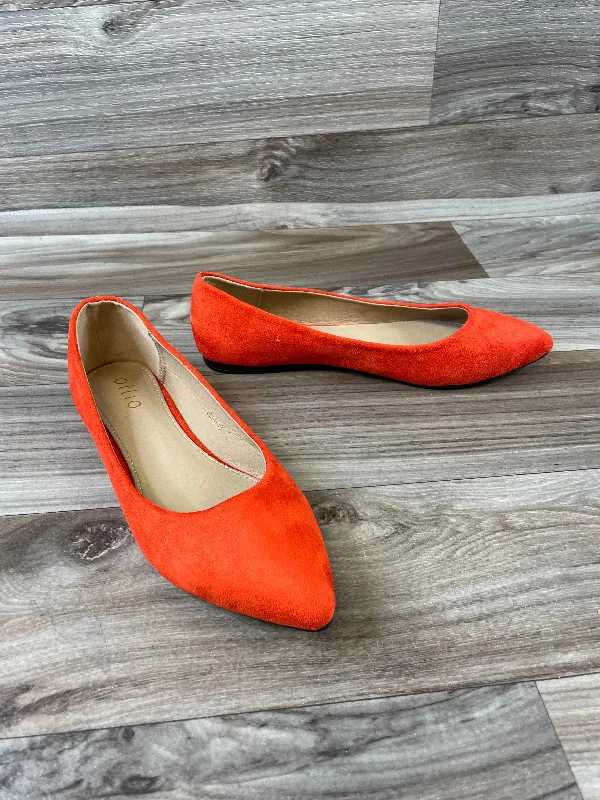 Flats with tough sole grips -Shoes Flats By Cme In Orange, Size: 7.5