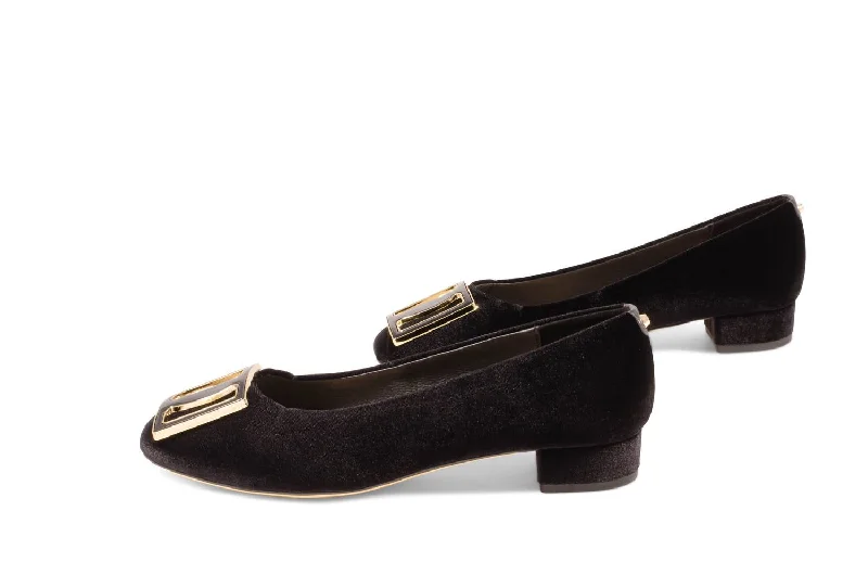 Trendy high heels for chic evenings-Vicky Heels In Black Velvet