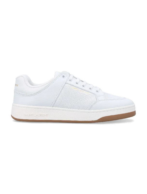 Shoes for mini runs -SAINT LAURENT Luxury Low-Top Leather Sneakers