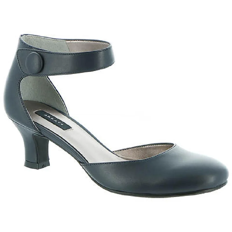 Stylish high heels for city nights-Array Womens Charlie Leather Ankle Strap Pumps