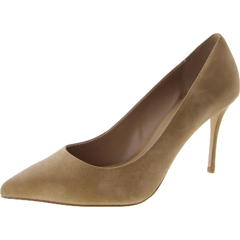 Comfortable high heels for relaxed nights-Gracie Womens Faux Leather Pointed Toe Pumps