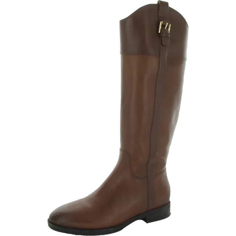 Boots with sleek heel textures -Vionic Womens Phillipa Leather Tall Knee-High Boots