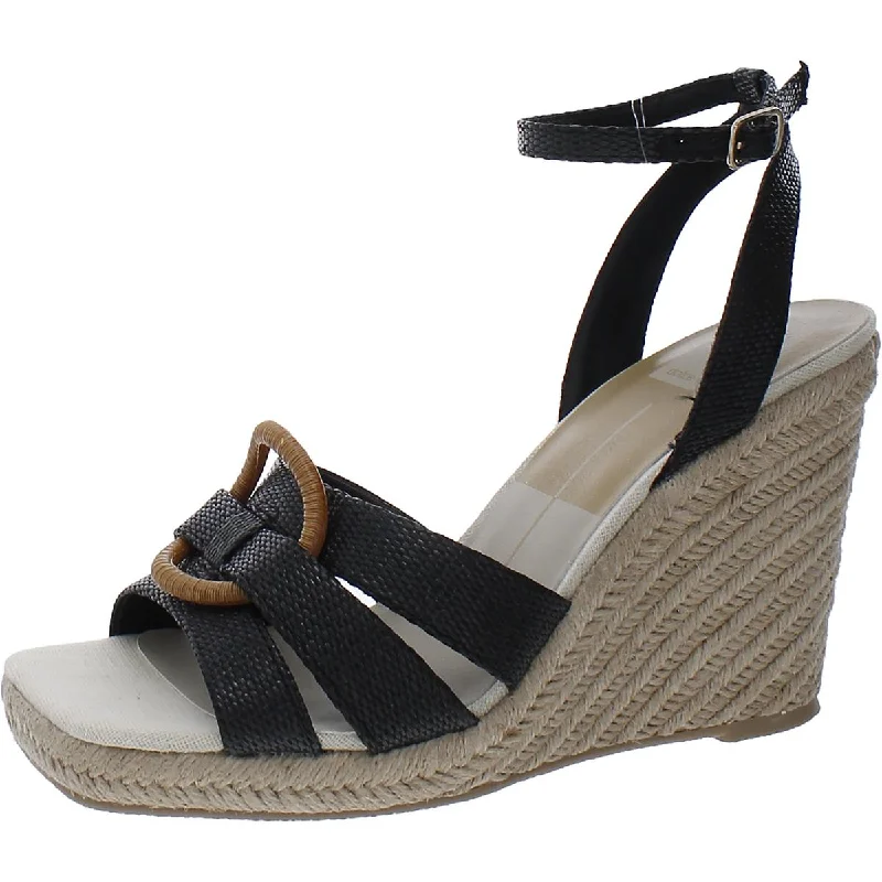 Stylish high heels for urban nights-Dolce Vita Womens Espadrille Woven Ankle Strap Pumps