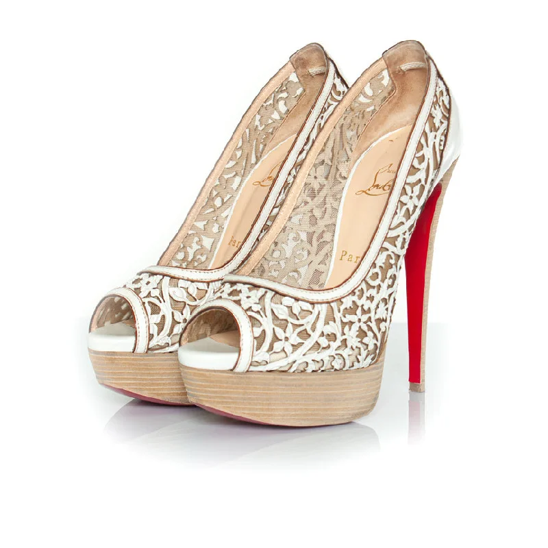 Comfortable high heels for relaxed evenings-pampas lasercut pump