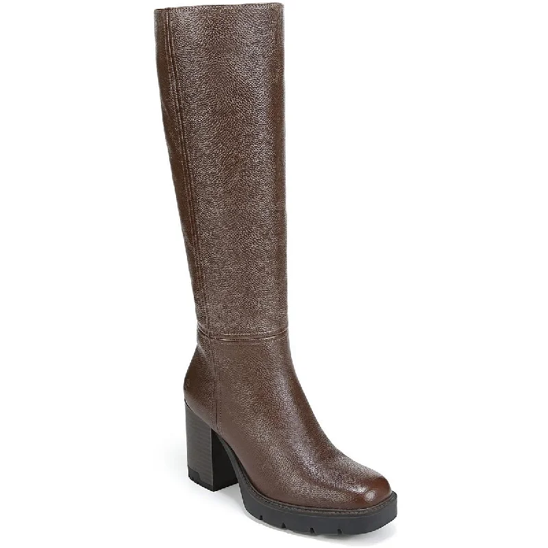 Boots with firm sole padding -Naturalizer Womens Willow Leather Knee-High Boots