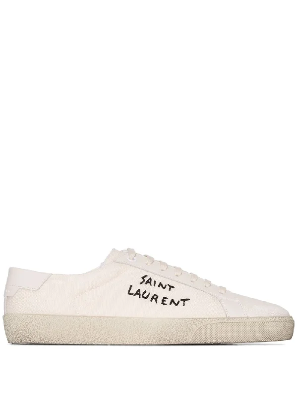 Shoes for youths active days -SAINT LAURENT Court Classic SL/06 Canvas Sneakers