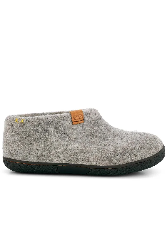 Deal slippers for cheap hush -Wool by Green Unisex Pumori Rubber Sole Open Heel Slippers