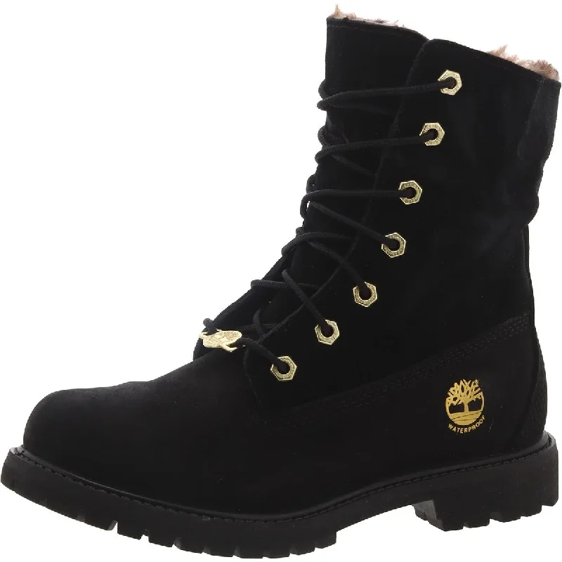 Boots with trendy sole designs -Timberland Womens Suede Outdoor Hiking Boots