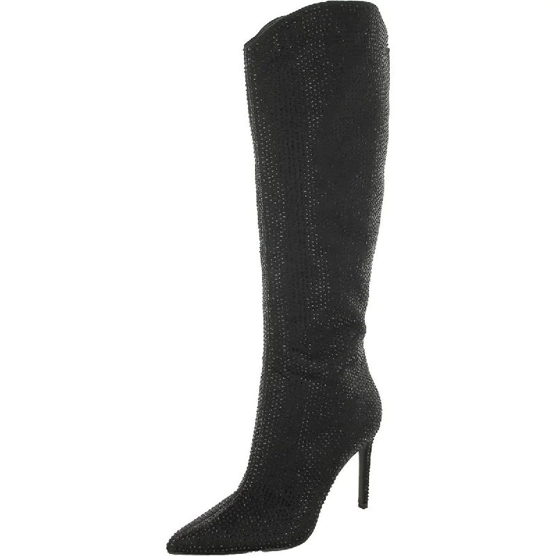 Boots for outdoor frost dinners -Guess Womens Bralyn  Pull On Dressy Knee-High Boots