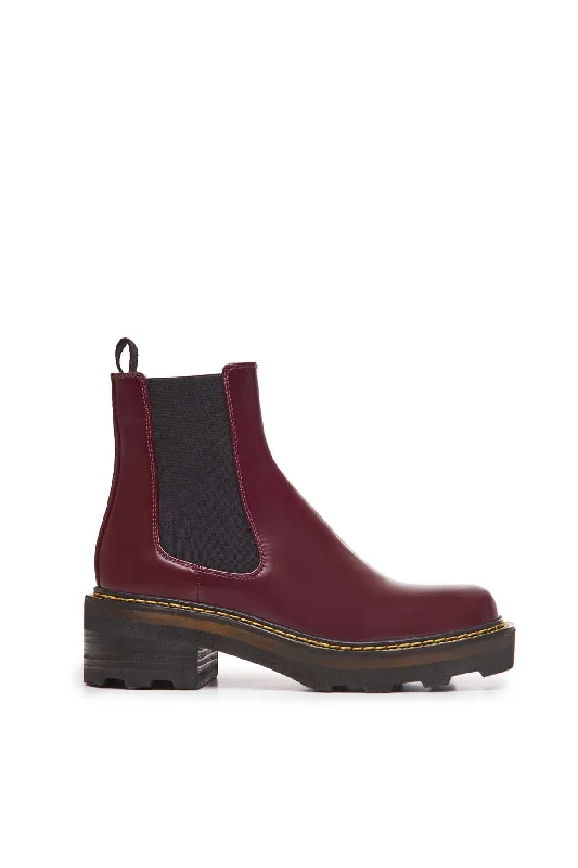 Boots with resilient heel builds -Jil Chelsea Boot in Windsor Wine Leather