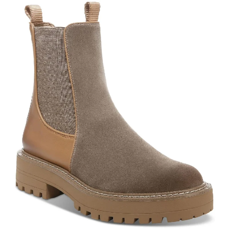 Boots with satin-soft padding -Sam Edelman Womens Laguna 2 Suede Round Toe Chelsea Boots