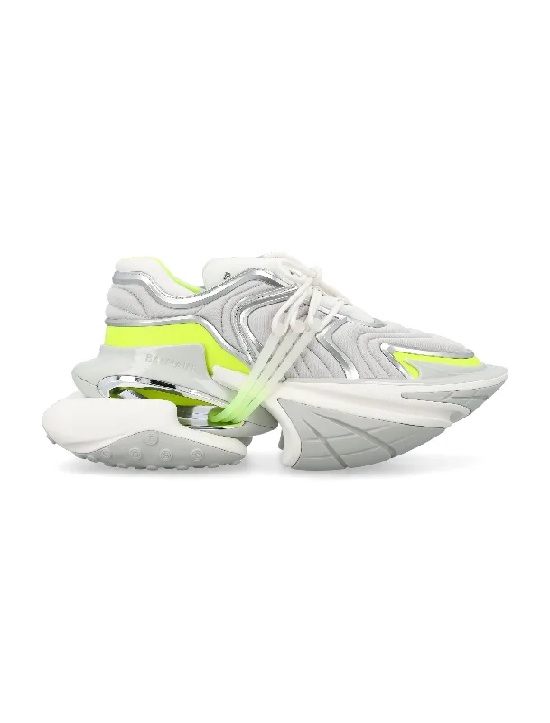 Shoes for rugged path runs -BALMAIN Urban Unicorn Neoprene Sneakers