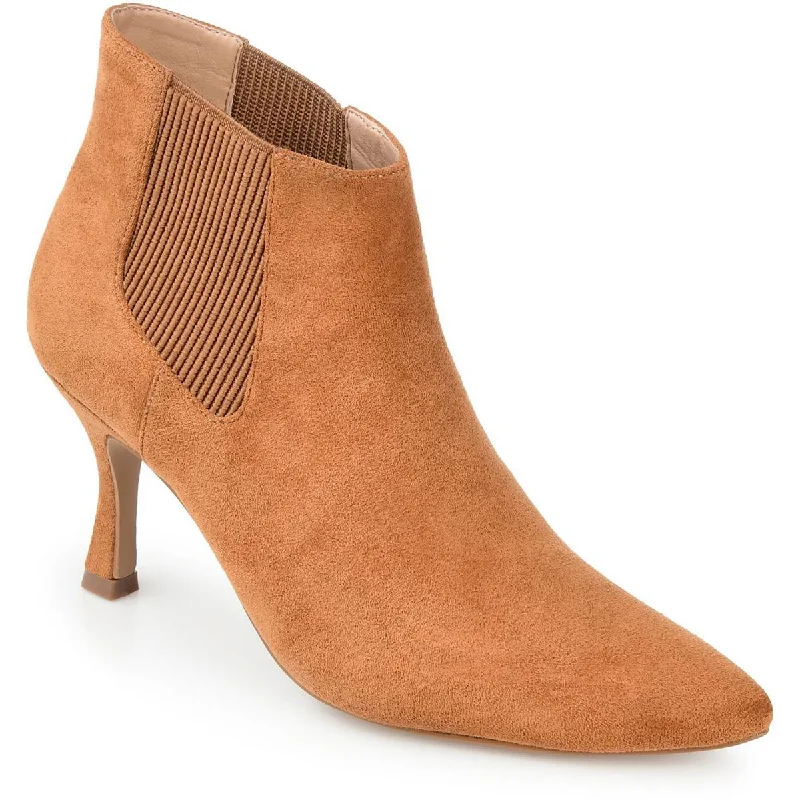 Boots with comfy heel linings -Journee Collection Womens Faux Suede Ankle Chelsea Boots