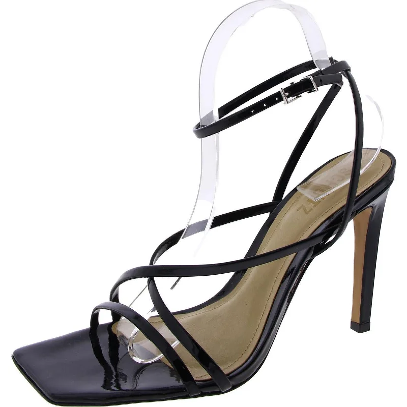 sandals with platform sole-Schutz Womens BARI Leather Strappy Ankle Strap