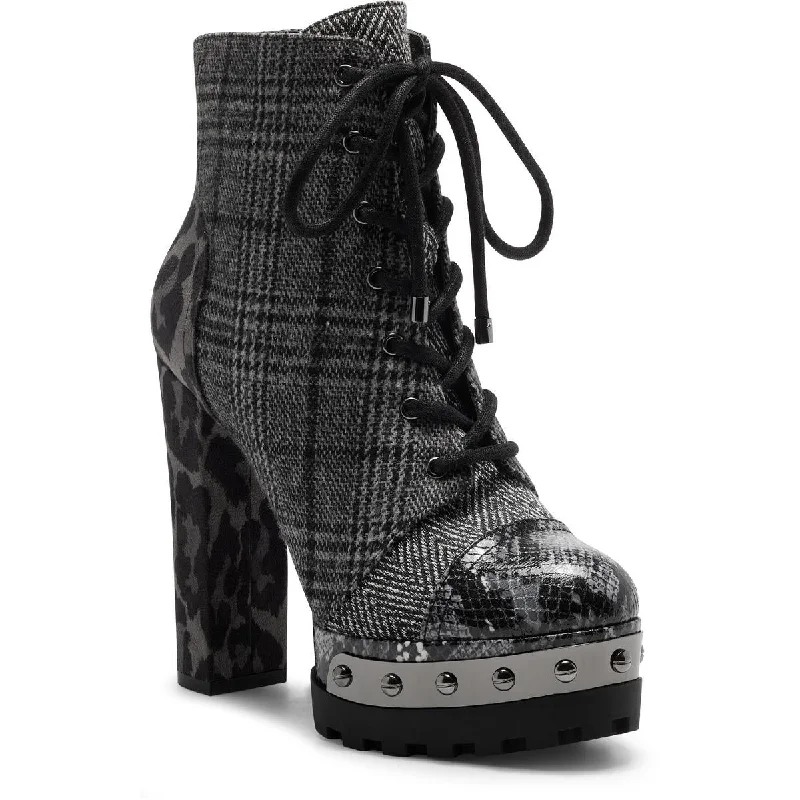 Boots with cushy heel designs -Jessica Simpson Womens Irella Combat & Lace-up Boots