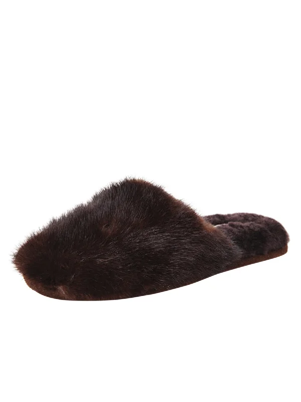 Slippers for earth nests -Whistler Genuine Mink Slipper