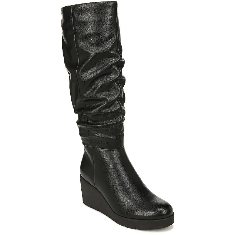 Boots with ornate heel patterns -SOUL Naturalizer Womens Aura Zipper Slouchy Knee-High Boots